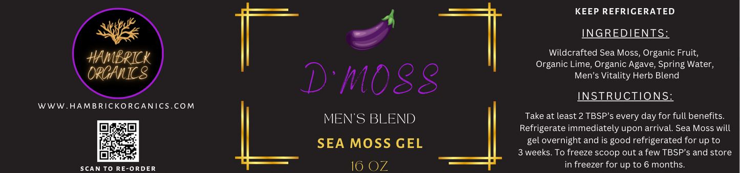 D'MOSS - Men's Vitality Sea Moss Gel