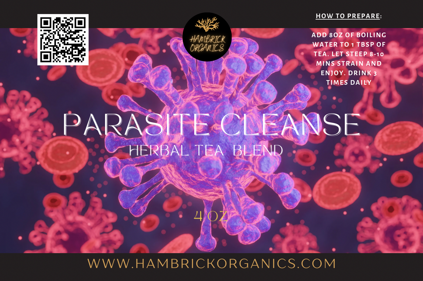Parasite Cleanse Herbal Tea + Activated Charcoal Binder