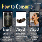 Shilajit Raw Resin Powder Capsules: EXTRA STRENGTH
